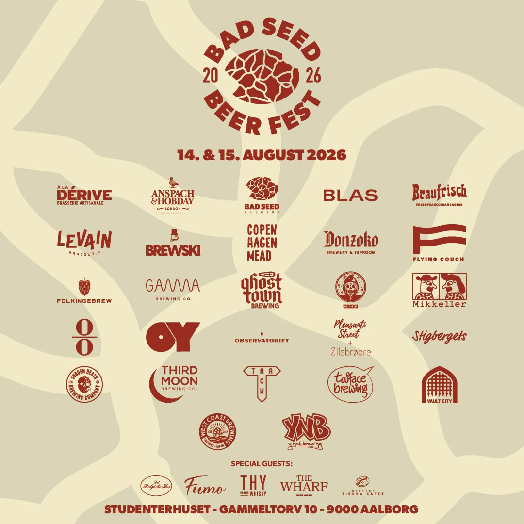 Bad Seed Beer Fest 2026 - fuldt lineup