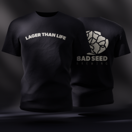 Bad Seed "Lager Than Life" T-shirt (Navy)
